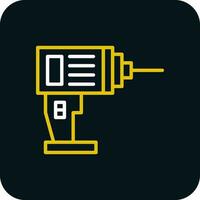 Drill Machine Vector Icon Design