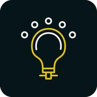 LED Bulb Vector Icon Design