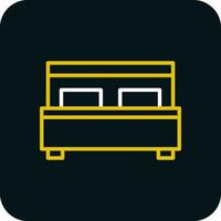 Bed Vector Icon Design