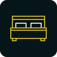 Bed Vector Icon Design