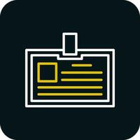 Identification card Vector Icon Design