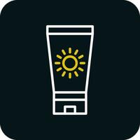 Sun block Vector Icon Design