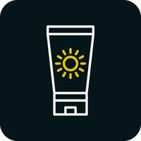 Sun block Vector Icon Design