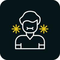 Sick Person Vector Icon Design