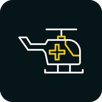 Air ambulance Vector Icon Design