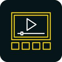 Video player Vector Icon Design