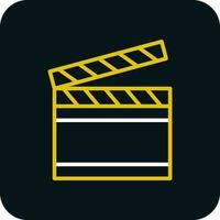 Clapperboard Vector Icon Design