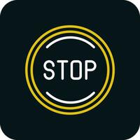 Stop Vector Icon Design