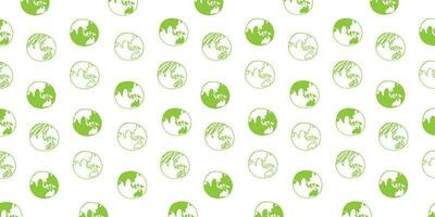 Earth hand drawn pattern background vector