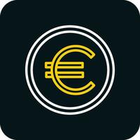 euro moneda vector icono diseño