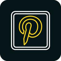 Pinterest Logo Vector Icon Design