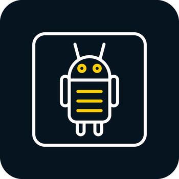Android Character Vector Icon Design