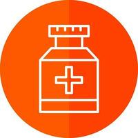 Pill jar Vector Icon Design