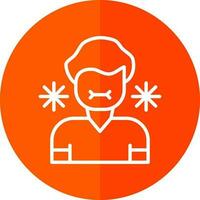 Sick Person Vector Icon Design