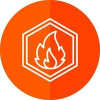 Inflamable Vector Icon Design