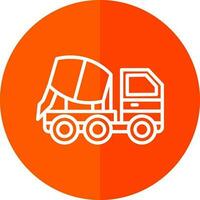 Concrete mixer Vector Icon Design