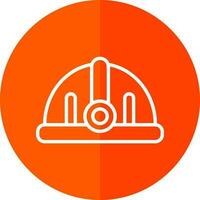 Torch helmet Vector Icon Design