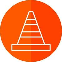 Traffic cone Vector Icon Design