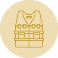 Bulletproof vest Vector Icon Design