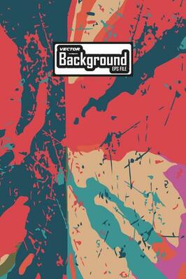 Abstract colorful background with grunge texture