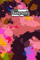 Abstract colorful background with grunge texture vector