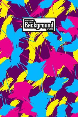 Abstract colorful background with grunge texture