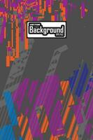 Abstract colorful background with grunge texture vector