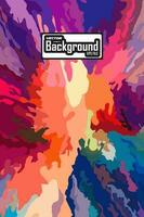 Abstract colorful background with grunge texture vector