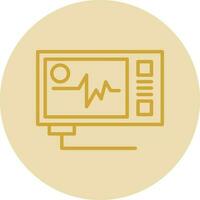 Ecg reading Vector Icon Design