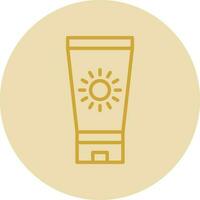 Sun block Vector Icon Design