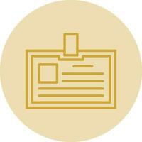 Identification card Vector Icon Design