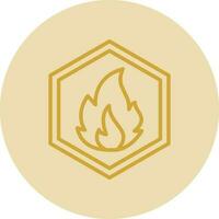 Inflamable Vector Icon Design