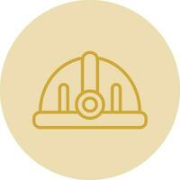 Torch helmet Vector Icon Design