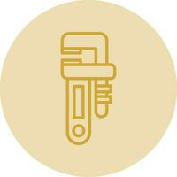 Pipe wrench Vector Icon Design