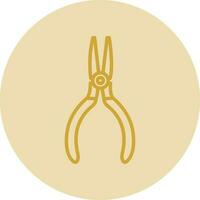 Needle nose pliers Vector Icon Design