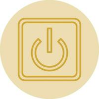 Power Button Off Vector Icon Design