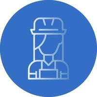Female Worker Vector Icon Design