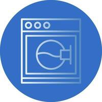 Washing Machine Vector Icon Design