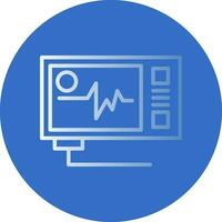 Ecg reading Vector Icon Design