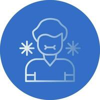 Sick Person Vector Icon Design