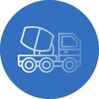 Cemment truck Vector Icon Design