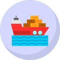 Ship Vector Icon Design