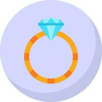 Diamond ring Vector Icon Design