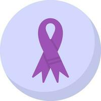 Purple ribbon Vector Icon Design