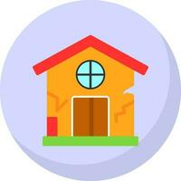 Damage House Vector Icon Design