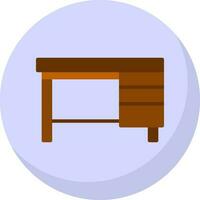 Office Table Vector Icon Design