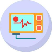 Ecg reading Vector Icon Design