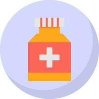 Pill jar Vector Icon Design