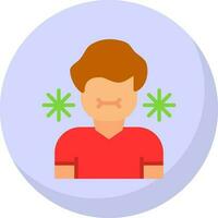 Sick Person Vector Icon Design