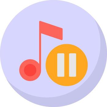 Pause button Vector Icon Design